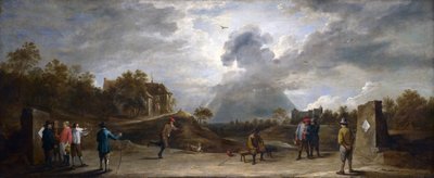 Boeren bij het boogschieten door David Teniers the Younger
